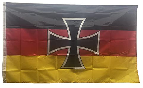 Stormflag Deutschland Eisernes Kreuz Flagge 90x150cm Deutschland Flagge 3x5ft Polyester 90g mit Ösen mit Doppelnadel genäht.