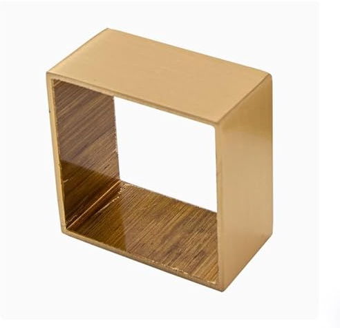 Coprigambe for mobili in ottone Manicotto con punta in ottone quadrato for piedini for gambe da tavolo stile moderno Mid-Century Copridivano decorativo di ricambio 2 pezzi ( Color : 45MM Wide , Size :