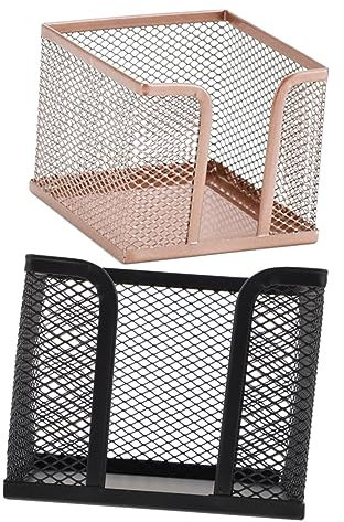 MAGICLULU 2stücke Netz-memohalter Und Serviettenhalter Für Memo-notizspender Und Notizblockspender Inklusive Notizpapierhalter Und Schreibtisch-memoblockhalter Als Briefpapierhalter Und Aufb