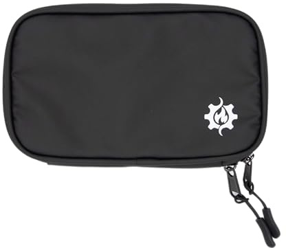 Lumiere & Co. Pochette Cycliste Étanche – Wallet Vélo Élégant 11 × 19 cm avec Compartiments pour Smartphone, Cartes, Argent et Outils (Noir, Medium)