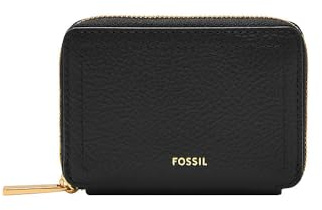 Fossil Damen-Kartenmäppchen Logan Reißverschluss LiteHide-Leder, SL10045001