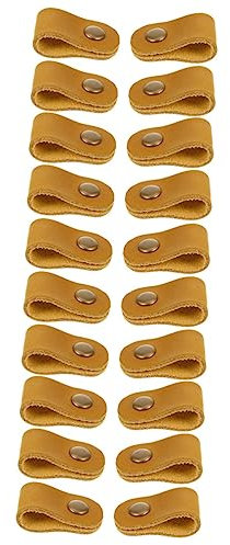 Angoily 20piezas Organizador De Cables De Soporte Para Auriculares y Cargadores Correas De Hechas Mano Para Gestión De Cables Para y