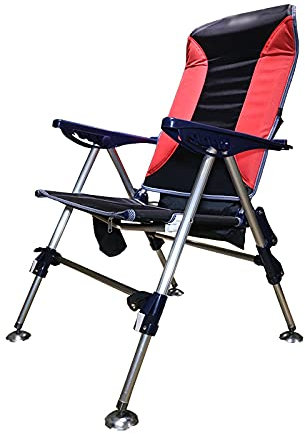Cenz-888 Angelstühle für Erwachsene Campingstuhl Folding Angelstuhl for Rasen Strandpicknick BBQ Sporting Event mit Tragetasche skalierbare Beine Chaise Lounge-Recliner Campingstühle