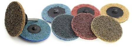 30 Stück 2/3 TR-Schleifscheiben, grobes bis feines Nylon-Polierpad + 1 Halterdüse, Bohrer-Schleifwerkzeuge (Color : 2 inch 50mm MIX)