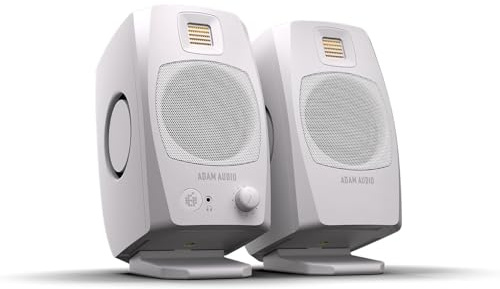 ADAM Audio D3V Active Desktop Monitoring System with USB-C Connection (Pair, White)