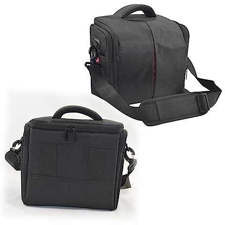 HOMSFOU Borsa per Fotocamera Dslr e Compatta Tracolla Regolabile e Scomparto Interno, Custodia Leggera per Viaggi e Uso Quotidiano