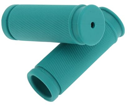 BULLSPANN 2 Stück Fahrradgriffe, 85mm ergonomisches Design Gummigriffe für Kinderfahrräder mit Sicherheits-Aufprallschutz für Dreirad Kinder Laufrad, Seeblau