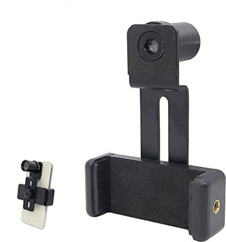 Microscope Observation Diameter 23.2mm 30mm 30.5mm Cell Phone Mount Adapter Phone Clip w/ 12.5X Eyepiece Lens Take for Microscope Save Send Photo Video(Mounting 23.2mm)