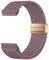 Mastten Bracelet de montre magnétique en tissu élastique de 18 mm compatible avec Garmin Vivoactive 4s, bracelet Venu 3S Venu 2S en nylon doux tressé à dégagement rapide pour homme et femme, violet