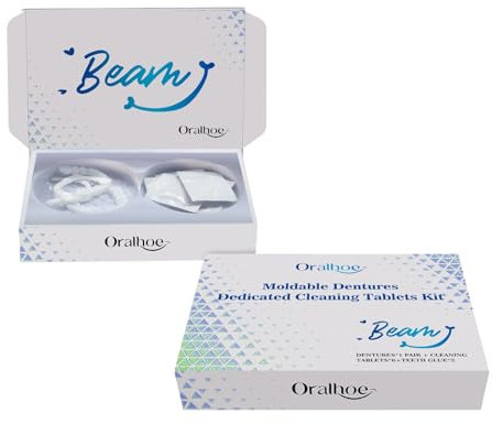 KLYso Set di Compresse Detergenti for Protesi Dentarie Premium: Pulizia Delicata, Comfort Migliorato E Soluzione Adatta Ai Viaggi for Protesi Dentarie in Silicone(3PCS)