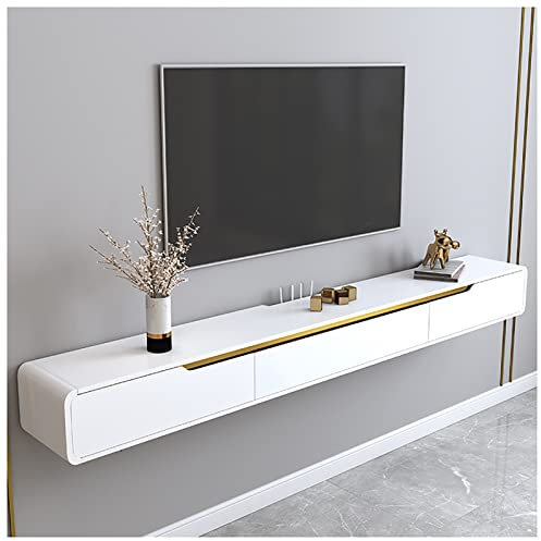Mobile Mobile Porta TV Sospeso 120 cm Console multimediale con ripiani per casa e ufficio elegante soluzione salvaspazio design salvaspazio