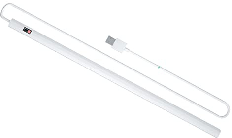 Operitacx 1pezzi Luce Sottopensile Led Sensore Intelligente Striscia Luminosa Per Armadio Letto Scala Barra Luminosa Sensore Usb Per Uso Domestico Bianco