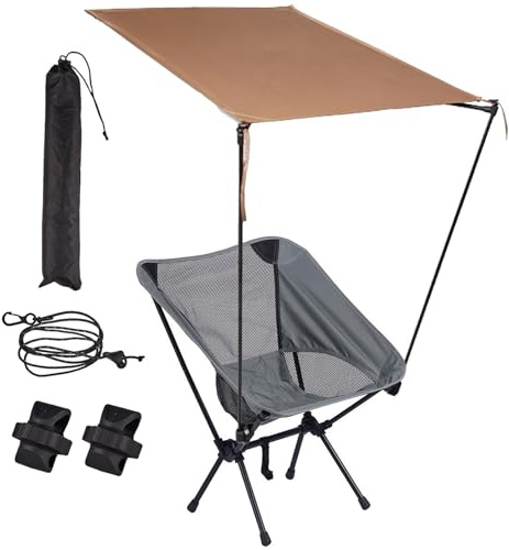 Yplkm Housse d'pour Chaise de Camping - Canopée Portable pour Chaise De Plage Sport,Protection Solaire Portable Robuste pour Terrasses Adultes Randonnée Jardin Loisirs Extérieurs Plage