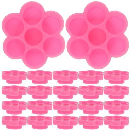 Sewroro 200pièces Gobelet pour Colle à Faux Cils Pot à Colle pour Extensions Godet Porte-colle pour Cils