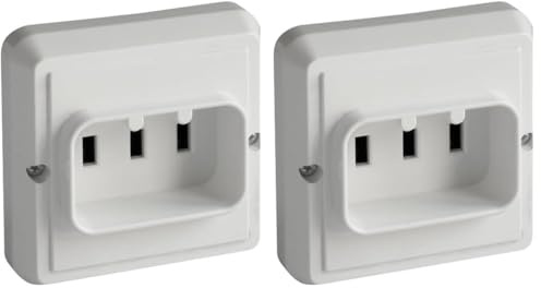 Clavija bipolar de 25A y 250V para cocina, ideal para conectar electrodomésticos y garantizar seguridad eléctrica. (Paquete de 2)