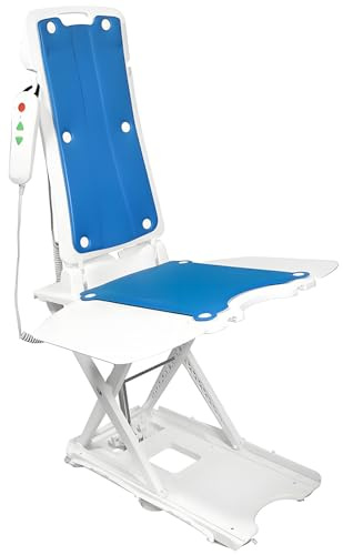 Silla elevadora eléctrica para bañera, resistente al agua IP68, dispositivo de asistencia para personas mayores y discapacitadas. Soporta hasta 136 kg y eleva hasta 45 cm. Incluye 6 ventosas antides