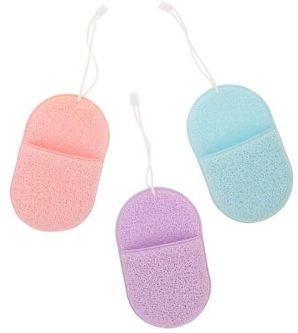 CHILDWEET 3 Esponjas Faciales Cara Esponja Limpiadora para Mujeres para Limpieza Cómoda y Creación de Espuma en Rutina de Cuidado en Casa