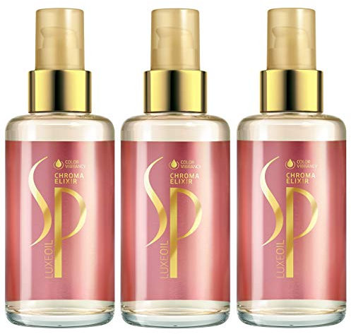3er System Professional SP Wella Chroma Elixir Haaröl Oil mit brillantem Keratin Schutz 100 ml