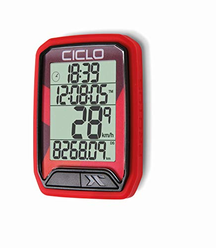 Ciclosport Ciclo PROTOS 213, Computer per Biciclette Unisex-Adult, Rosso, normale