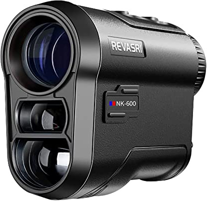 REVASRI Golf/Hunting Rangefinder with Pin Lock Vibration, Slope Switch, 650 Yards Distance and Scan, Laser Range Finder for Golfing and Hunting, USB-C Charge