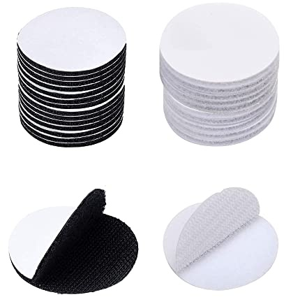 Arlent - Punti adesivi in , autoadesivi, 60 pezzi, diametro adatto per carta, plastica, vetro, pelle, metallo (30 paia, 30 mm)