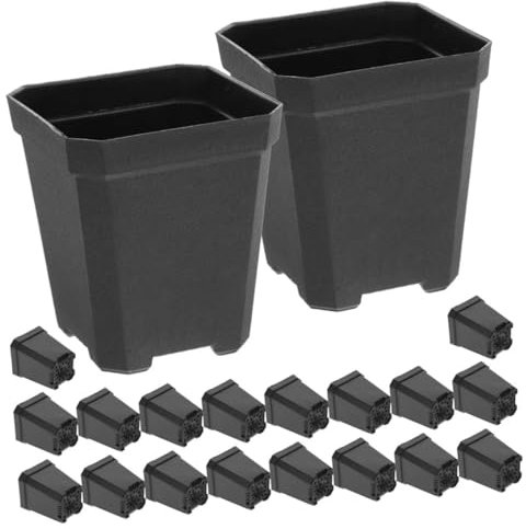 TINEASUR 20stücke Anzuchttöpfe Für Pflanzen Viereckige Pflanztöpfe Für Sukkulenten Kleine Pflanzen Robuste Und Langlebige Töpfe Für Garten Und Balkon Für Hobbygärtner