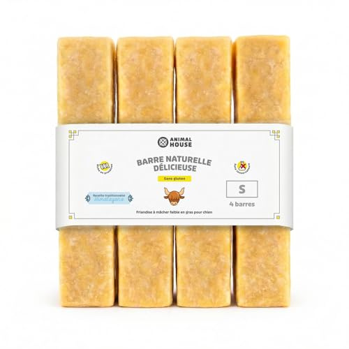 Animal House 4PZ Barretta dell'Himalaya da Masticare, 100% Naturale, Rafforza l'igiene Orale, Forte e Durevole, Disponibile in Tutte le Dimensioni, Cruelty Free (4, S)