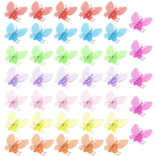 40 Piezas Clips Orquídeas Mariposa, Clips Plástico Plantas Mariposa, Clip Vid Plástico Mariposa, Clips Plástico Mariposa Jardín, Clips Enredaderas Mariposa, para Plantas, Enredaderas Ramos Tallos Etc
