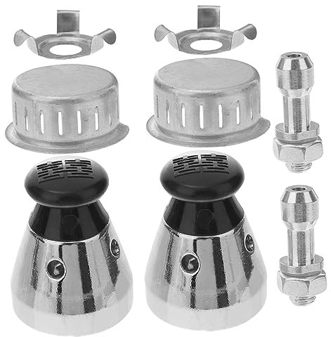DONFAMDS Jigger Valve Replacement Parts for Pressure Cookers Kit Includes Pressure Relief Valve Exhaust Pipe Blockage Cover and Clamps Essential Kitchen Accessory for Safe Cooking