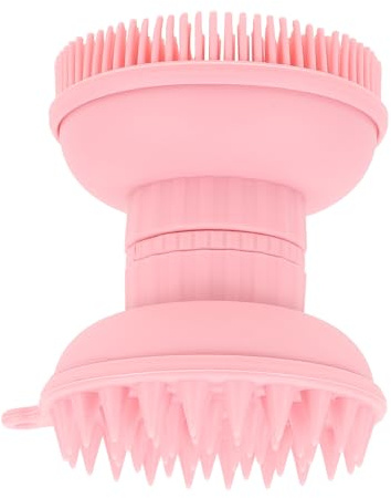 HIAKDOFT 1Stück Haarwaschbürste aus Ergonomische Kopf und Gesichtsmassagebürste für Dusche und Spa Wiederverwendbar Langlebig für Sanfte und Entspannung
