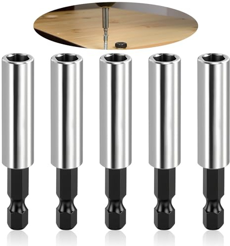 behone 5 pieza extensión de broca,Adaptador magnético brocas,Soporte magnético destornillador,Apto para taladros eléctricos y llaves de impacto