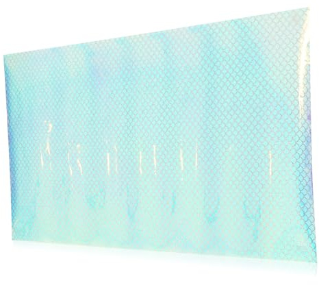 Cabilock Fischaufkleber fürs Auto mit Holographischem Fischschuppenmuster Selbstklebender Bunter Vinyl Aufkleber aus Leichtem Pet Material für Selbstgemacht Becherdekoration