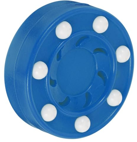Beavorty Disco de Hockey para Superficie Dura Azul 1pieza, Disco de Práctica Profesional para Hockey sobre Patines, Pelota de Entrenamiento Resistente para Deportes de Equipo al Aire Libre