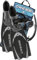 Cressi Pluma / Pluma Bag - Premium Flossen Set, Schwarz/Silber - Schnorchel Set, 43/44