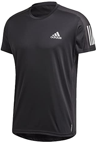 adidas Men's Own The Run Tee, Black, Medium