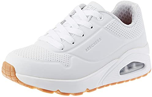 Skechers Uno Stand On Air, Zapatillas Niños, White Synthetic Trim, 39.5 EU