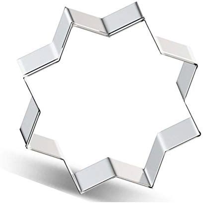 WDYJMALL Cortador de galletas con forma de octágono de estrella de ocho puntas