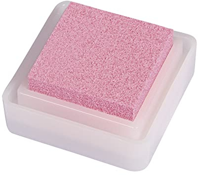 Rayher 28395258 Tsukineko Versacolor Pigment Stempelkissen, rosé, Stempelfläche 2,5 x 2,5 cm, Tinte auf Wasserbasis, Stempelfarbe