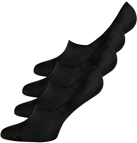 Ewers unsichtbare Sneaker mit Silikonpad, Schwarz, perfekter Halt