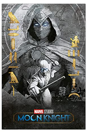 Grupo Erik Poster Marvel Caballero Luna - Poster Caballero Luna - Laminas decorativas 61x91,5cm a todo color | Posters para pared ideal decoración habitación Marvel regalos