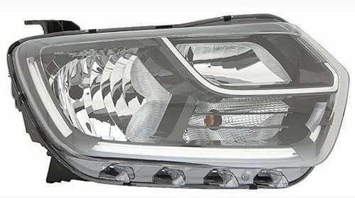 EASYSHOP24H Faro Fanale Proiettore Anteriore DX Destro Per Duster da 2017 H7 H1 Luce Diurna a Led Regolazione Elettrica Gruppo Ottico Fanalino Lato Passeggero