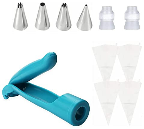 Set da 11 Pezzi Siringa per Dolci, Siringhe Pasticceria, Siringa Pasticceria Pennarello, Set di utensili per Modellare Cioccolatini, Set di Decorazioni per Torte, Decorazione Torte Penna