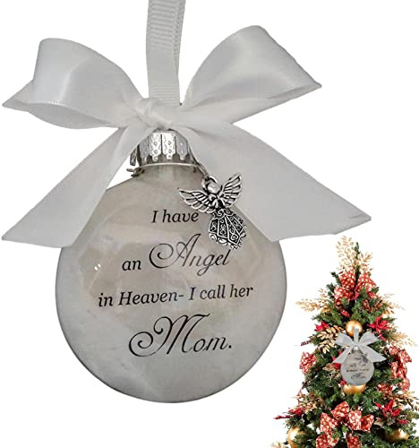 Imtrub Decorazioni Angelo in Cielo, Ornamenti della Palla 'Albero di Natale, Ho Un Angelo in Paradiso, Regalo Pendente per Albero di Natale per Mamma, papà, Zia