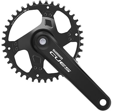 Shimano CUES FC-U4000 9/10/11-fach Kurbelgarnitur, Black, 175 mm