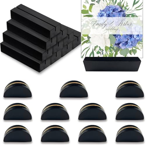 WDZGX Segnaposto Legno Wood Card Holder 20pcs Porta Menu Legno per Ristoranti Matrimoni Banchetti Feste Celebrazioni