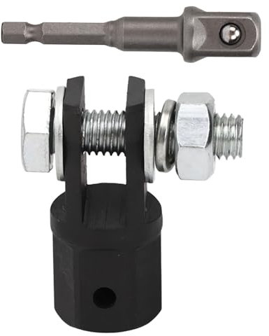 NIYATA 1/2 Zoll Auto Scherenwagenheber Adapter,Scissor Jack Chrom Vanadium Stahl,Schraubenschlüssel Werkzeug,Scherenheber Buchsenbohrer Adapter Für Ring Oder Doppelloch Scherenheber