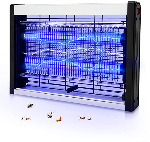 Insektenvernichter Elektrische, Fliegenfalle, Mückenlampe 4W, UV Mückenschutz, Doppelseitiges Gitter Insekten, Mückenfalle mit Kette zum Aufhängen, Gegen Motten und Fliegen, Keine Giftigen