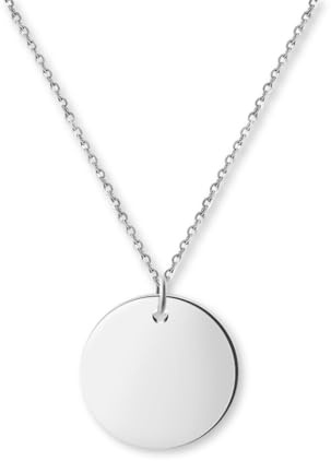 GD GOOD.designs Halskette Damen mit Coin Plättchen - Wasserfest - Edelstahl Kette mit Kreis in Gold - Silber - Roségold