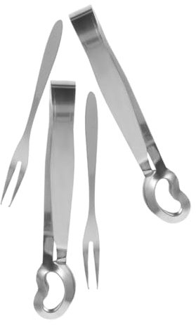 Gatuida 4piezas Utensilios Inoxidable Para Caracoles Tenedores Para Cocina y Restaurantes