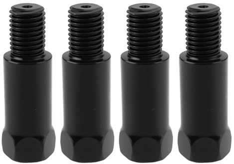 SG Store 4 Stücke M10x1.25 Spiegel Riser Motorrad Spiegel Extender 43mm Spiegel Adapter Höhen Einstellung LH RH Gewinde